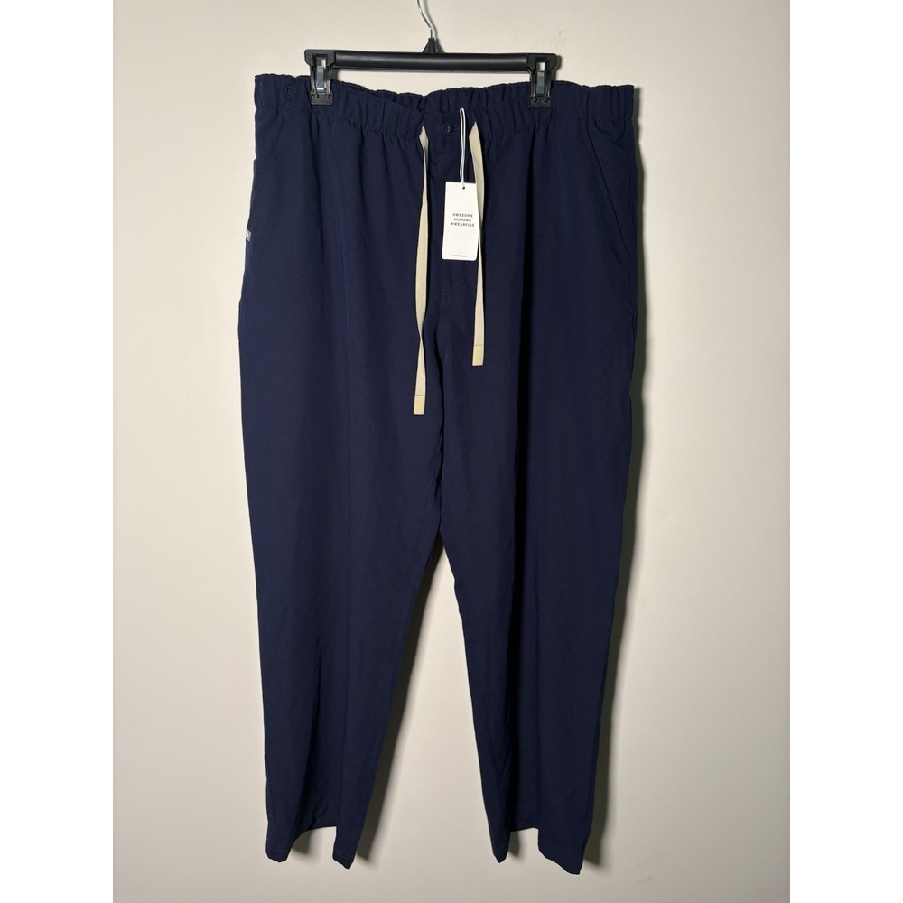 FIGS Halcott Relaxed Straight Leg Men's Scrub Pants 2XL Regular Navy Blue New